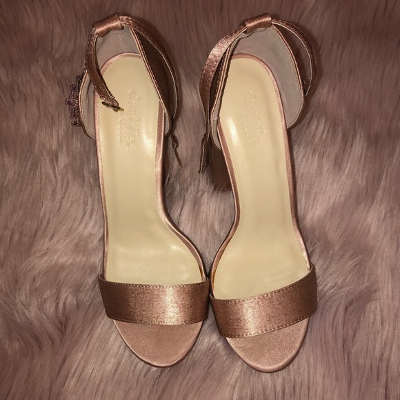 Charlotte Russe satin block heels - Picture 2 of 3